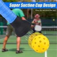 DINESHOP41DI9 2 PCS ซิลิโคนทำจากซิลิโคน Pickleball Ball Retriever ถ้วยดูดด้านบน สากลสากลสากล ตัวจับยึดปิ๊กบอลด้านบน ทนทานต่อการใช้งาน อุปกรณ์เสริมลูกบอล Pickleball picker พายมาตรฐานทั้งหมด