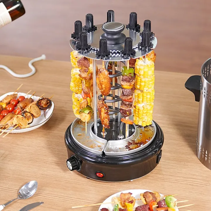 Vertical Grill Electric Oven Home Smokeless Automatic Rotating Barbecue