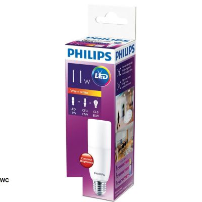 Philips หลอดไฟ ทรงกระบอกฟิลิปส์ LED Stick ทรงแท่ง E27 11W warmwhite ทรงข้าวโพด LED