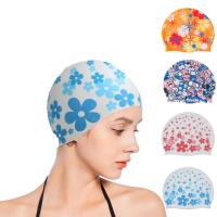 2023 Swimming Cap Silicone Women Men Waterproof Hat Colorful Adult Long Hair Sports High Elastic Adults Swim Pool Hat Swim Caps