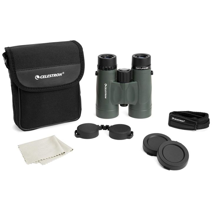 กล้องสองตา-celestron-dx-10x42-สีเขียว-พร้อมปริซึม-bak-4ธรรมชาติ-dx-10-42