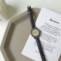 2023 Small dial Roman scale quartz watch retro Korean version simple student small belt watch femininity ins style