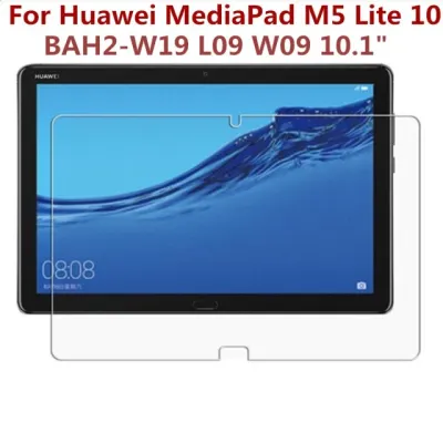 9H Huawei กระจกนิรภัยสำหรับ MediaPad M5 Lite 10ปกป้องหน้าจอ BAH2-W09 L09 W19 10.1นิ้วฟิล์มป้องกันป้องกันแท็บเล็ตกันรอยขีดข่วน