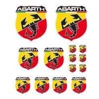 【car parts】สำหรับ Fiat Abarth แมงป่องโลโก้ตรารถมอเตอร์ไซด์แข่งปรับแต่งสติ๊กเกอร์สติ๊กเกอร์พีวีซี