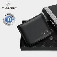 HOT”TIGERNU กระเป๋าสตางค์ใบสั้น หนัง PU ใส่เหรียญ สำหรับผู้ชาย 8008