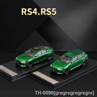 ♟ gregregregregre RS5 RS4 Wagon Car para Crianças Brinquedo De Metal Coleção Presentes Caixa Exibição 1:64