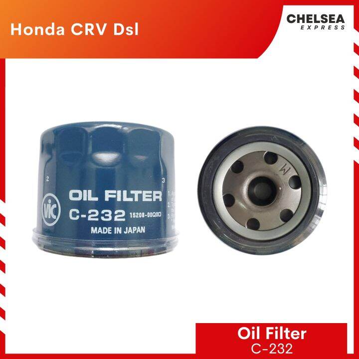 VIC C232 Oil Filter Honda CRV Dsl Lazada PH