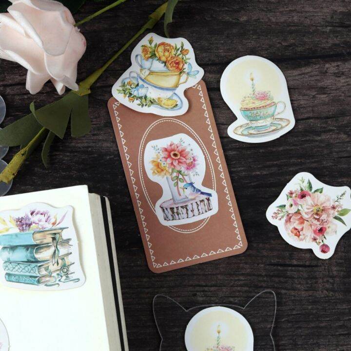 mr-paper-1-style-46pcs-box-vintage-plant-sticker-creative-beauty-flower-hand-account-material-decorative-stationery-sticker