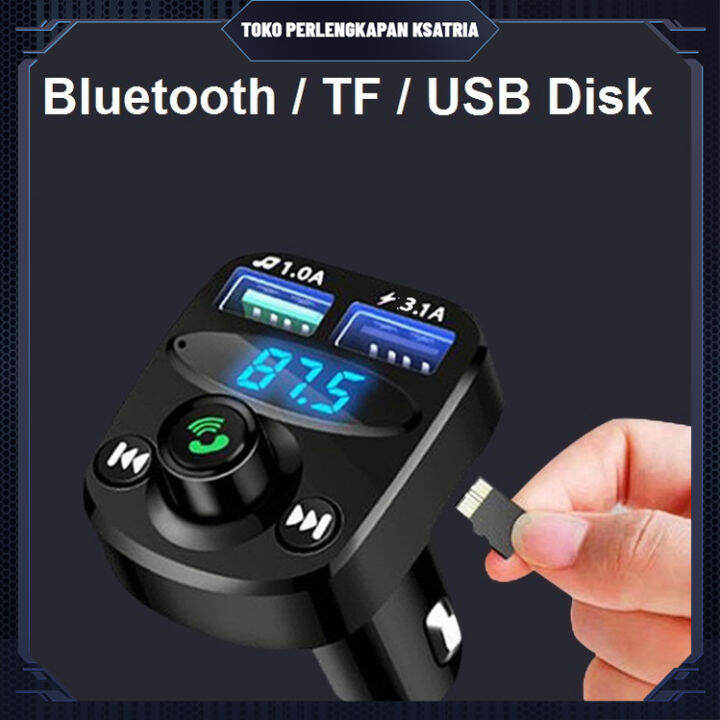 Car Charger 2 Port USB Chargers, FM Bluetooth Transmitters Dual Port