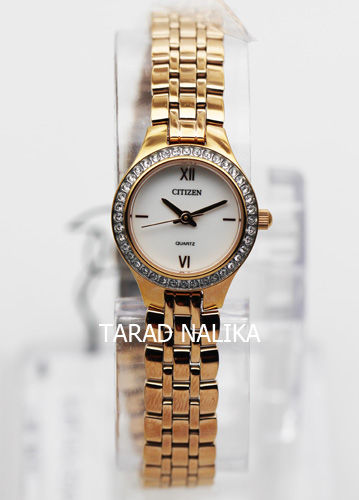 นาฬิกา-citizen-lady-crystal-ej6143-59a-เรือนทอง-pinkgold-ของแท้-รับประกันศูนย์-1-ปี