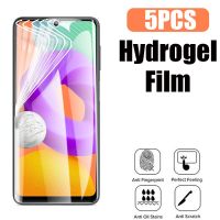 5 Buah Pelindung แผ่นฟิล์ม Hidrogel Untuk เหมาะสำหรับ S22 S23 Samsung Galaxy S21พิเศษ S10E FE Antigores Kaca Antigores เหมาะสำหรับซัมซุงโน้ต S20 S10