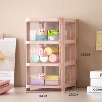 Desktop Storage Makeup Organizer Plastic Drawer Stationery Cabinet Stackable Multi-function