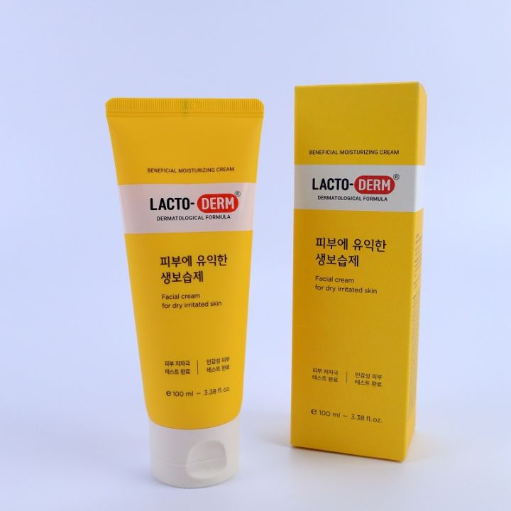 lacto-derm-beneficail-moisturizing-cream-ผลิตภัณฑ์บำรุงผิวหน้าสำหรับผิวแห้งและผิวระคายเคืองง่าย-ขนาด-100-ml