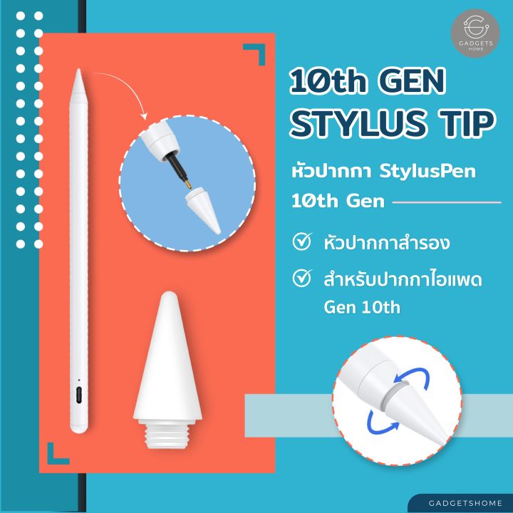 หัวเปลี่ยนปากกาสไตลัส-สำหรับ-10th-gen-หัวปากกาสำรองปากกาสไตลัส-stylus-หัวปากกา-หัวปากกาสำรอง-หัวเปลี่ยนปากกา-goojodoq