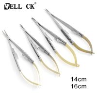 Straight/Curved Castroviejo Needle Holders With Lock Needle Holding Forceps 14Cm/16Cm Microsurgery Instruments Dental Forcep