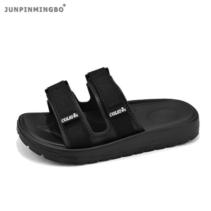 junpinmingbo-รองเท้าแตะผู้ชาย-รองเท้าแตะธรรมดา-eva-กันลื่นพื้นรองเท้าเพิ่มความสูงหนาเหมาะสำหรับใช้ในบ้านนอกบ้านรองเท้าแตะใส่ในระบายอากาศช็อค