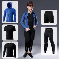 New Kids Sports Running Set Boys Sport Suit Jogging Basketball Underwear Sportswear Gym Tights Soccer Tracksuit Training Clothes