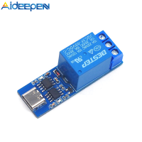 Aideepen อินเทอร์เฟซ Type-C LCUS-1ประเภทรีเลย์ USB โมดูลควบคุมอัจฉริยะ USB พอร์ตอนุกรมรีเลย์ควบคุมอัจฉริยะ PCB ตัวแปลงอิเล็กทรอนิกส์สวิตช์ USB