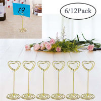 V75 Metal Desktop Golden Wedding Favors DIY Seat Card Party Supplies Place Card Holders Photo Clip Party Decoration Handicrafts