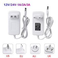 Switching Power Supply 12 V 24 V Volt Transformer 110V 220V AC to DC 12V 24V CCTV LED Strip Power Adapter Source 3A EU US UK AU Electrical Circuitry P