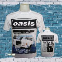 เสื้อวง OASIS วงร็อค ไม่มีตะเข็บข้าง คอฟิต ป้ายUS เสื้อวินเทด เสื้อทัวร์ วงร็อคต่างประเทศ