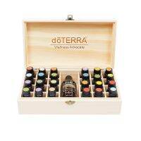 25กริดที่เก็บของไม้กล่องชั้นวาง Display Parfum ขนาดใหญ่ที่ถอดออกได้สำหรับ DoTERRA Essential กล่องเก็บของตัวจัดระเบียบขวดใส่น้ำมัน