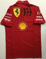 FERRARI เสื้อโปโลแขนสั้นแบบแห้งเร็วสําหรับผู้ชาย