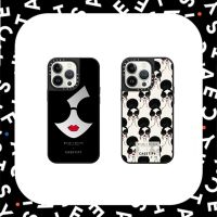 Casetify เคสโทรศัพท์ ซิลิโคนนิ่ม ลายอลิซ + olivia Stace Face พร้อมกระจก สําหรับ iPhone 11 12 13 14 Plus Pro Max