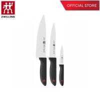 ZWILLING ชุดมีดสแตนเลสสตีล เซท 3 ชิ้น รุ่น Twin Point มีความคมและทนทาน  สีเงิน ด้ามสีดำ  N32370000