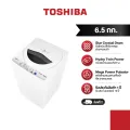 Toshiba เครื่องซักผ้าฝาบน รุ่น  AW-A750ST(WG) ขนาด 6.5 กิโลกรัม. 