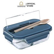 Hộp thủy tinh chia ngăn AHAHOME Glass Lunch Box 960ML