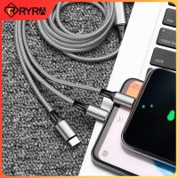 yqcx001 sell well - / RYRA 3A Fast Charging Cable Nylon Braided One-to-three Data Cable Multi-head Three-in-one Mobile Phone Charging Cable Accessorie