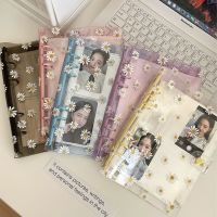Transparen Daisy A5 Binder Kpop Photo Album Organizer PhotoCard Collect Book Cover With 6 Rings Journal Diary School Supplies