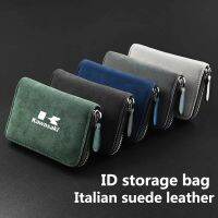 Motorcycle Suede Leather Portable storage box drivers license ID storage bag For KAWASAKI Z250 Z300 Z400 Z650 Z750 Z800 Z900RS