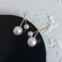 2021 New 925 Silver Post Korean Dongdaemun Pearl Earrings Tassel Temperament Bow Earrings Female Earrings