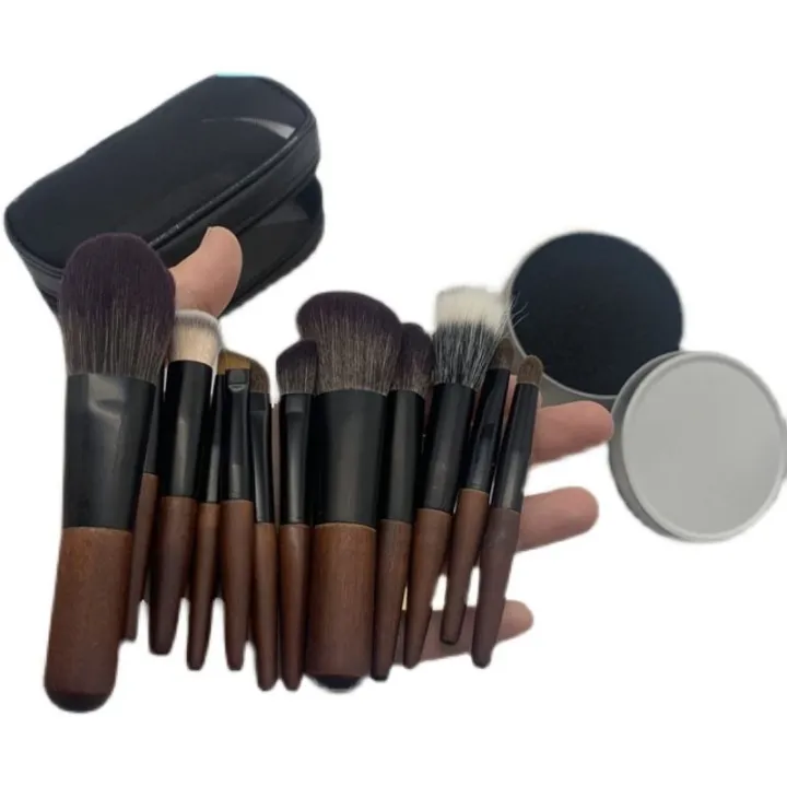 high-end-original-cangzhou-12-mini-makeup-brush-travel-set-portable-pony-hair-stippling-brush-wool-short-rod-eye-shadow-brush