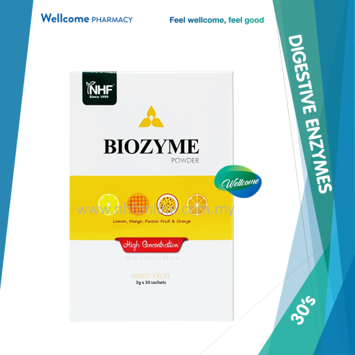 NHF Biozyme Allin1 Digestive Enzymes 3g Sachets Mixed Fruits