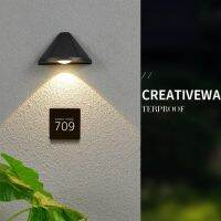 AC85-265V 5W LED House Number Wall Lamp Sand White And Black Modern Minimalist Style Indoor And Outdoor 3 Years Warranties