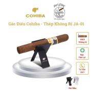 Gác điếu cigar, đỡ xì gà COHIBA - chất liệu Inox - H2H Cigar