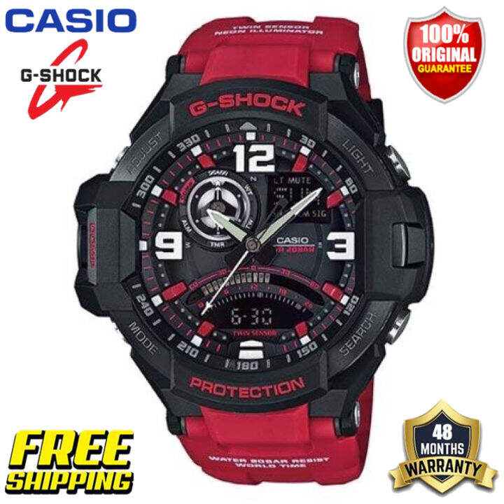 g-shock-ga1000-ของแท้ผู้ชายกีฬานาฬิกาเซ็นเซอร์คู่เคลื่อนไหวกลางแจ้งกันกระแทกกันน้ำโคลนอัตโนมัติยกไฟรับประกันสี่ปี-ga-1000-4b