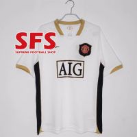 shot goods 【SFS】Top Quality 2006-07 MU Man U Uted Away Retro Soccer Jerseys Football Jersey S -2 XL