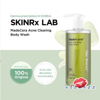 (Exp12/23) Skinrx Lab MadeCera Acne Clearing Body Wash 300g ผลิตภัณฑ์ทำความสะอาดผิวกาย สำหรับผิวเป็นสิวบริเวณหลัง &amp; หน้าอก ที่มีค่าเป็นกรดอ่อนๆ ช่วยปรับสมดุลของผิวที่มีปัญหาสิว มีส่วนผสมจาก Artemisia Princeps Leaf Extract 7,000ppm และ Salicylic Acid หรือ