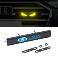 พร้อมสติ๊กเกอร์ตราตะแกรงหน้าหม้อรถยนต์ไฟรถยนต์ LED เหมาะสำหรับ LADA