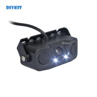 DIYKIT Waterproof Packing Radar Sensor Car Reverse Night Vision Rear View Car LED Camera Wide Angle for Parking Assistance Kit