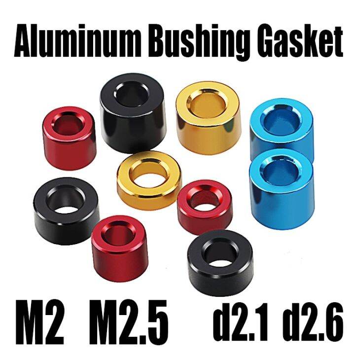 10-buah-m2-m2-5-berwarna-aluminium-bushing-gasket-d2-1-d2-6-bulat-berongga-tanpa-benang-standoff-spacer-flat-washer-untuk-rc-bagian-model-dll