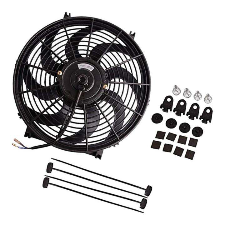 Hicaee Universal 14" Electric Radiator Cooling Fan Assembly 2250CFM for