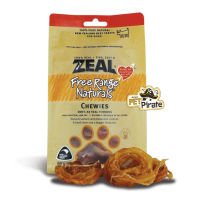 Zeal Chewies ขนมกินเล่น ขัดฟันสำหรับสุนัข (125g) ทำจากเอ็นของลูกวัว ขนมกินเล่นมีประโยชน์สำหรับสุนัข จากประเทศนิวซีแลนด์