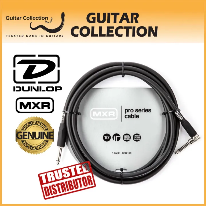 Jim Dunlop DCIX10R MXR PRO Instrument Guitar CABLE 10FT Right Angle