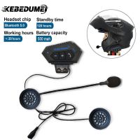 T2 Bluetooth 5.0 Earphone Motorcycle Handsfree Helmet Headsets Long standby for Rider BT Wireless Moto Stereo Music Receiver