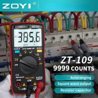 ZZOOI ZOYI Digital Multimeter ZT111/109 Transistor Tester Capacitor True-RMS Tester Automotive Electrical Capacitance Meter Temp Diode